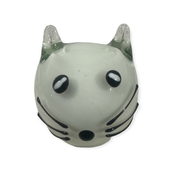 CAT art glass paperweight - Picture 1 of 3